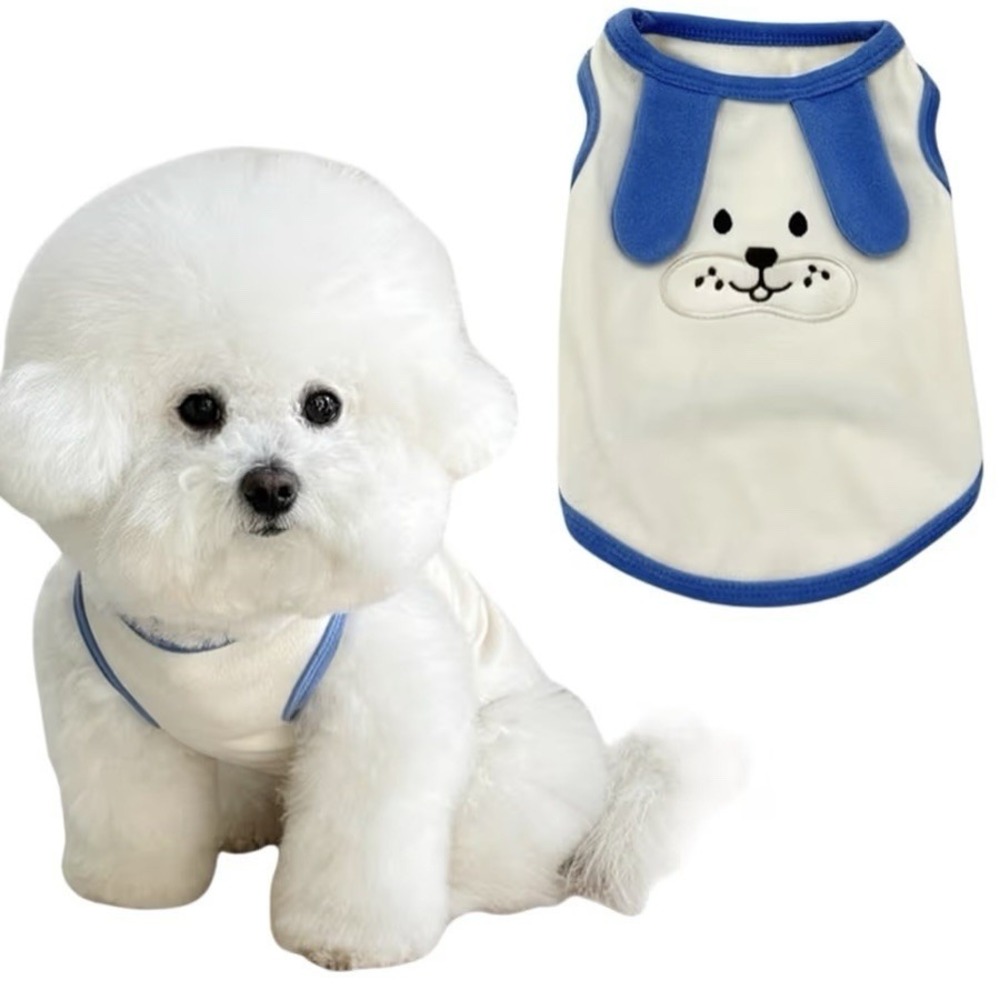 Pet Dog Harness  Sleeveles  Vest Running Clothes Fashionable Shirt Trendy Size L